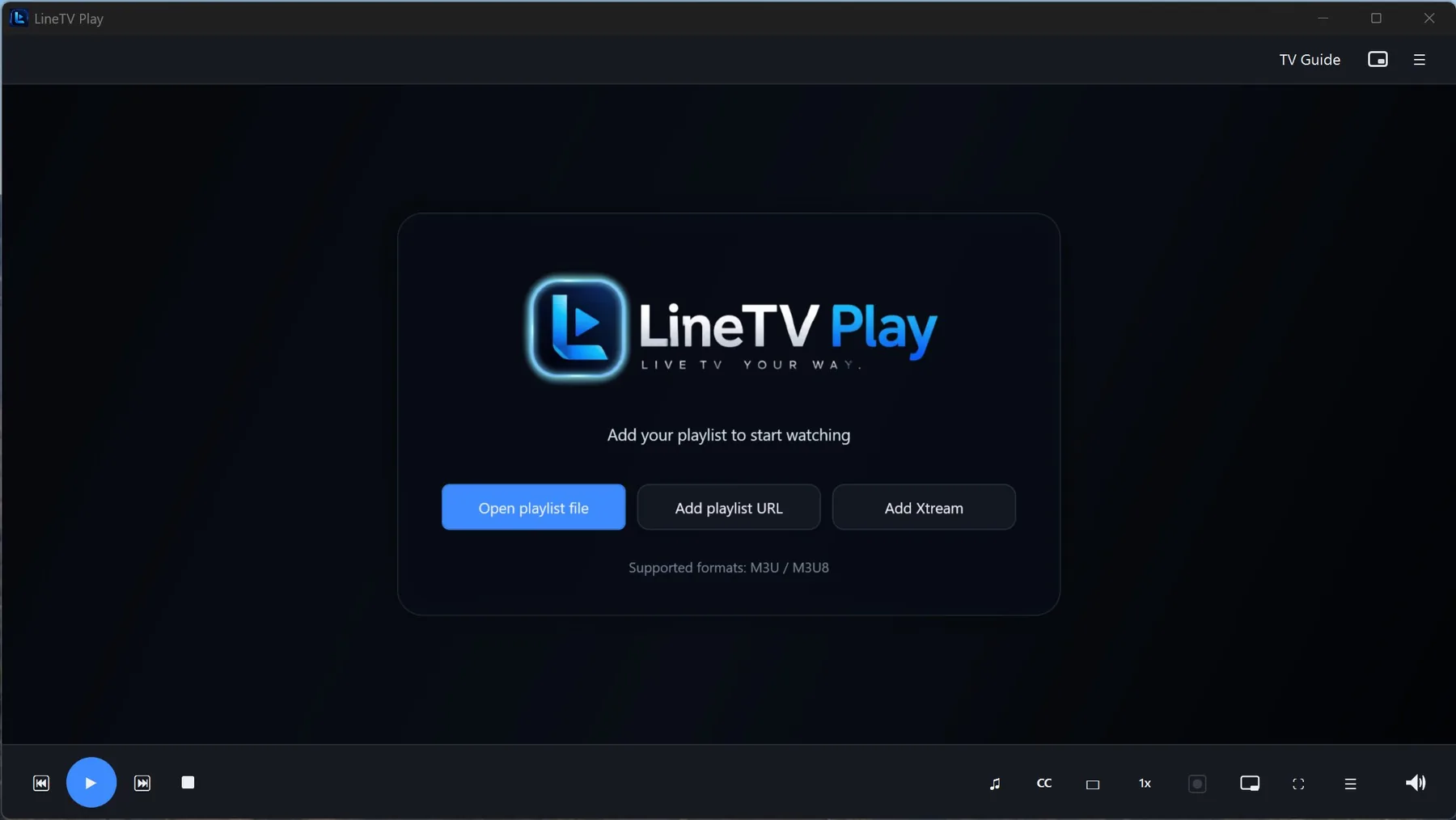 Channel search with EPG